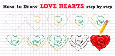 How to Draw Love Hearts