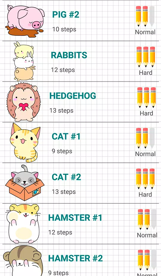 Download do APK de Como desenhar animais Kawaii para Android