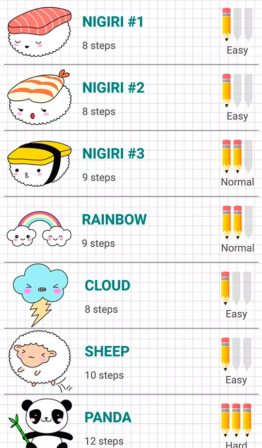 Download do APK de Desenho fácil de Kawaii para Android