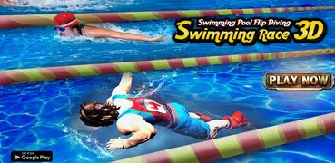 Swimming Pool Flip Diving Swimming Race 3D
