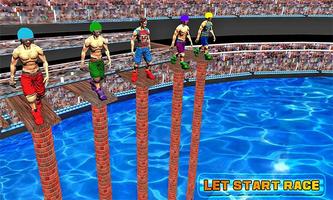 Swimming Pool Flip Diving Swimming Race 3D-poster