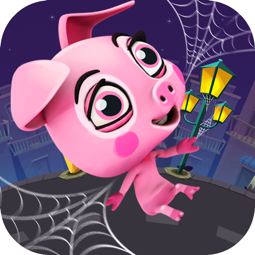 Crazy Rope Swinging Spider Pig