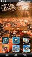 Autumn Leaves Clock LWP Poster