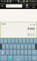 Swipe Blue Keyboard syot layar 3