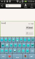 Swipe Blue Keyboard syot layar 1