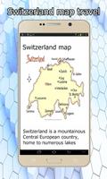 Schweiz Karte Reisen Plakat