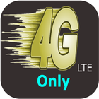 4G Mode Network (Only) 아이콘