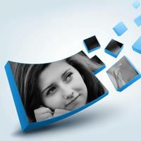 3D Photo Effect Affiche