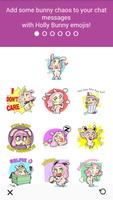 Holly Bunny Emoji poster