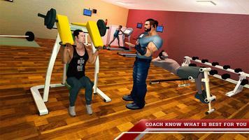 Virtual Gym Fit The Fat Fitness Game পোস্টার