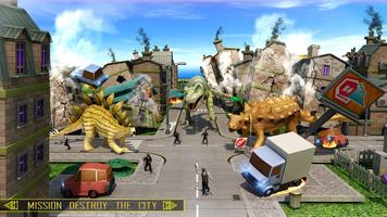 Wild Dinosaur Attack In City screenshot 2