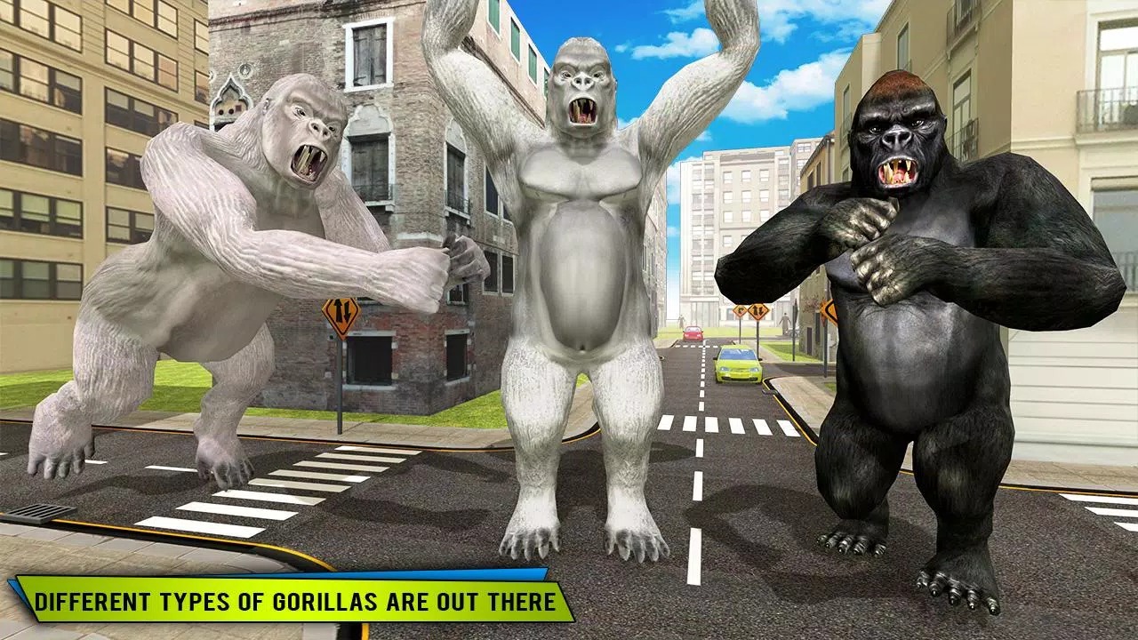 onde está o seu gorila irritado bigfoot rampage 3D: ataque de gorila real  jogo de simulador de aventura de monstro louco de mundo  aberto::Appstore for Android