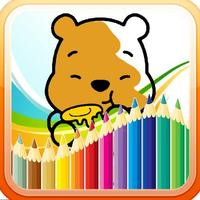 Coloring Winni and Friends syot layar 1