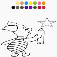 Coloring Winni and Friends syot layar 2