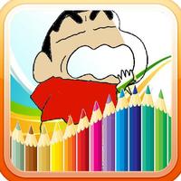 Shincan Coloring Book Free syot layar 3