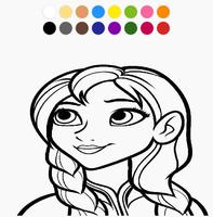 Coloring Cute Princess Free poster