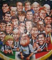 Poster caricature of football club Wallpapers
