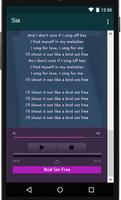 Sia Of Lyrics Music capture d'écran 2