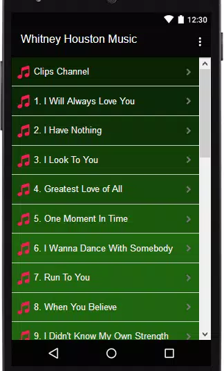 Whitney Houston Lyrics MP3 APK pour Android Télécharger
