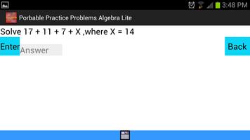 PPP Algebra Lite captura de pantalla 1