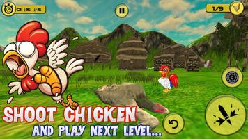 Chicken Hunter -Scream Shooter in Chicken Coop capture d'écran 1