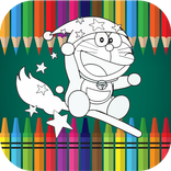 Learn Coloring Dora-emon Cat