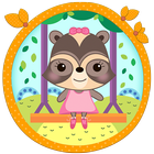 Candy Raccoon: Jeu d'enfants icône