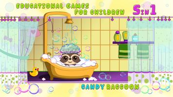 Candy Raccoon: Balloon Games 截圖 1