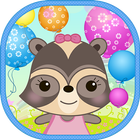 Candy Raccoon: Pop Balloons icon