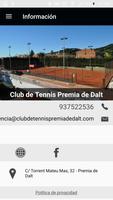 Club de Tennis Premia de Dalt Plakat