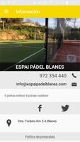 Espai Padel Blanes الملصق