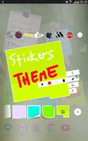 Sticky Notes Theme Stickers capture d'écran 2