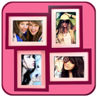Niedlichen Collage Frames Zeichen
