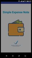 Simple Expense Note الملصق