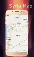 Syria map Affiche