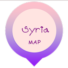 Syria world map icône