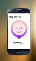 Syria world map Affiche