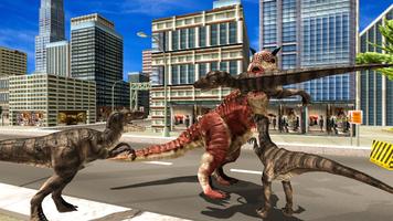 Angry Dinosaur Simulator: Wild Dino City Attack capture d'écran 1