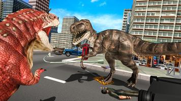 Angry Dinosaur Simulator: Wild Dino City Attack capture d'écran 2