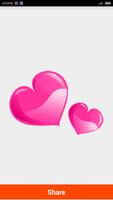 Lovely Heart Stickers syot layar 2