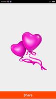 برنامه‌نما Lovely Heart Stickers عکس از صفحه