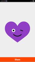 برنامه‌نما Smiley Heart Stickers عکس از صفحه