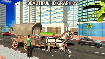 Horse Carriage Transport Simulator - Horse Riding capture d'écran 1