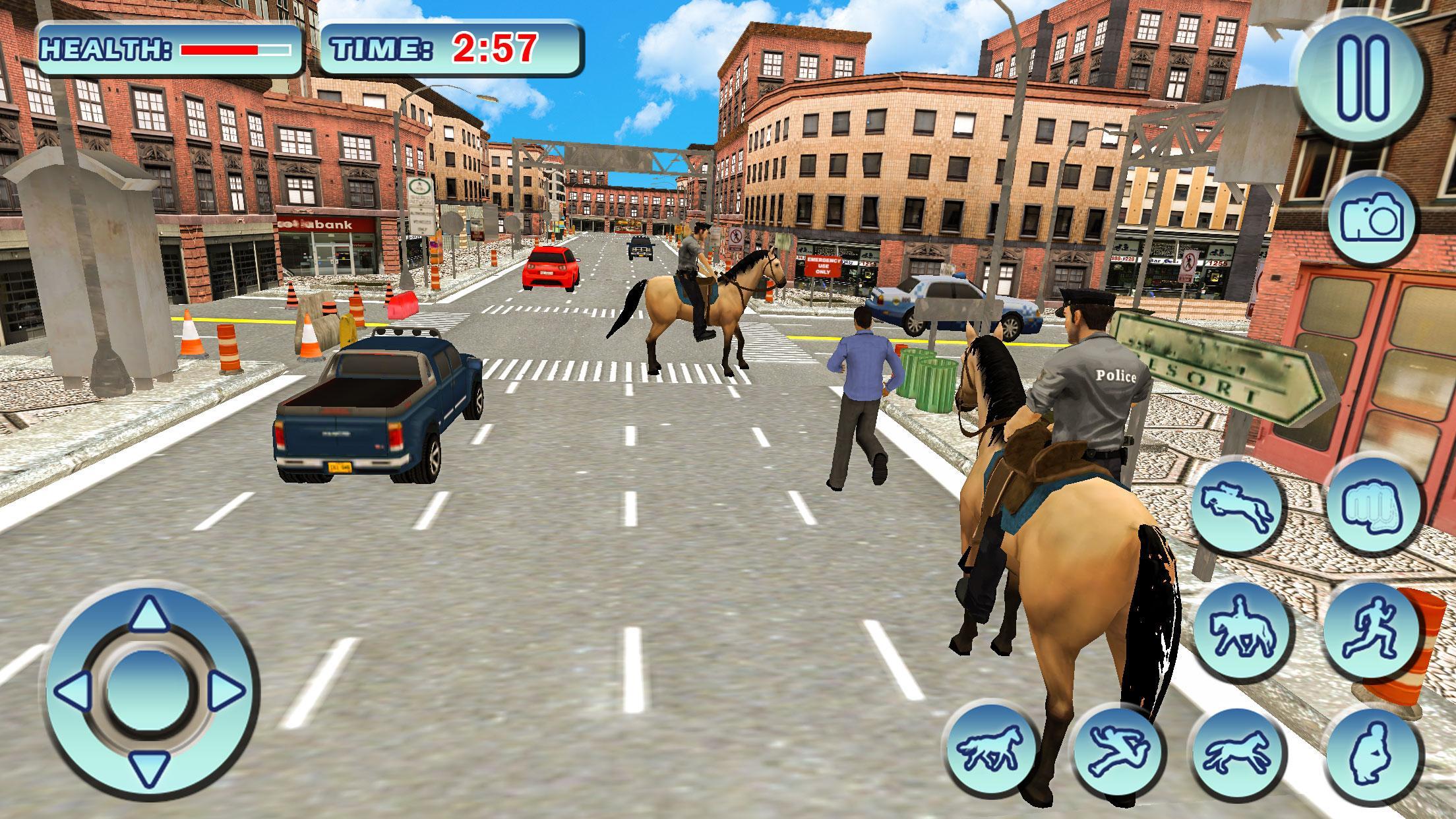 Police Horse Criminal Chase Mad City Street Crime For - roblox police chase us down grand theft auto 5 in roblox