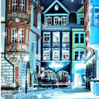 Snowy Night Live Wallpaper icône