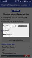 Floating Network Speed Monitor imagem de tela 1