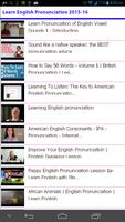 Learn English Pronunciation تصوير الشاشة 3