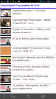Learn English Pronunciation Affiche