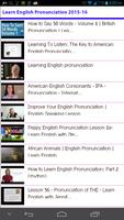Learn English Pronunciation capture d'écran 1