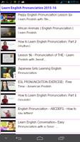 Learn English Pronunciation capture d'écran 2